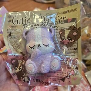 IBLOOM Squishies Cutie Financier Harajuku Bear Pastel Purple Squishy Scented